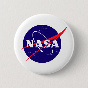 Bóton Redondo 5.08cm Logotipo do Meatball da NASA