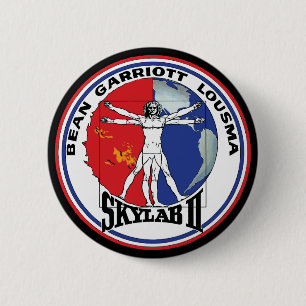 Bóton Redondo 5.08cm Logotipo do remendo da missão do homem de Skylab 