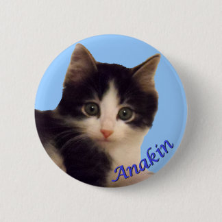 Bóton Redondo 5.08cm Logotipo equipado com pernas do gato de Anakin