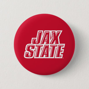 Bóton Redondo 5.08cm Logotipo JAX STATE da Universidade Estadual de Jac