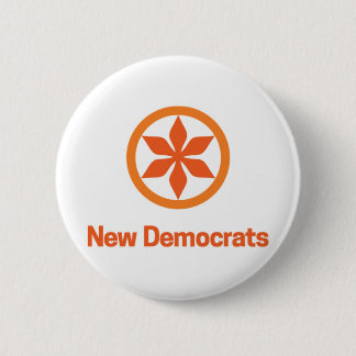 Bóton Redondo 5.08cm Logotipo NDP para Novos Democratas Saskatchewan