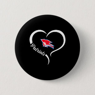 Bóton Redondo 5.08cm Logotipo Pender Patriots Half Heart Slogan Hs