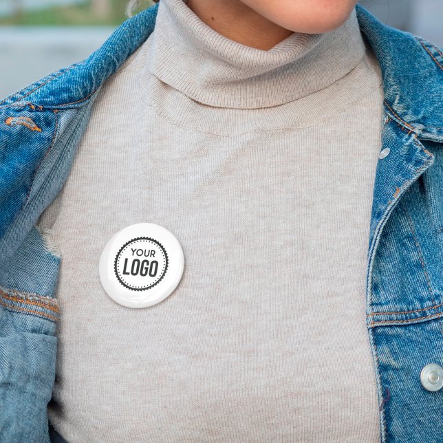 Bóton Redondo 5.08cm Logotipo Personalizado da Empresa (Criador carregado)
