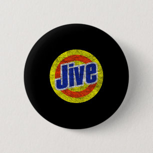Bóton Redondo 5.08cm Logotipo Retro Jive Divertido Para Bocões