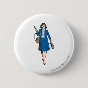 Bóton Redondo 5.08cm Lois Lane com Microfone