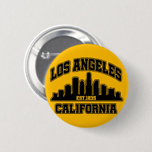 Bóton Redondo 5.08cm Los Angeles, Califórnia