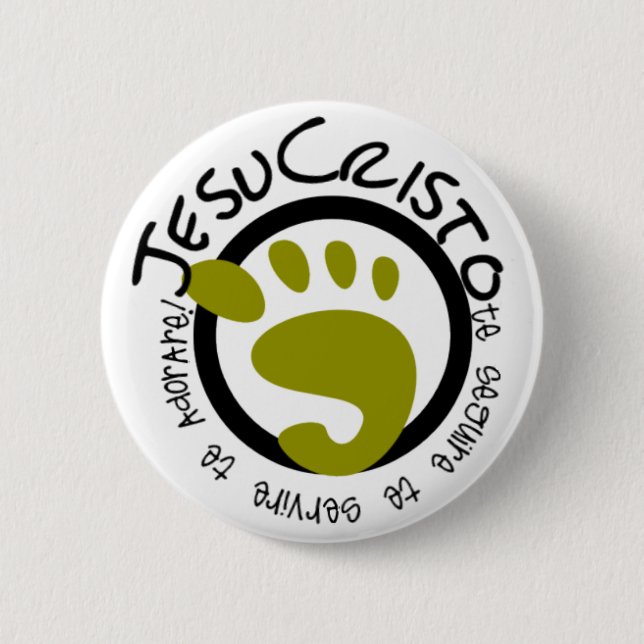Bóton Redondo 5.08cm Los pasos de Jesus (Frente)
