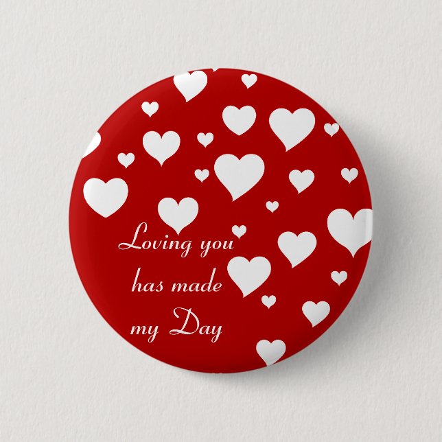 Bóton Redondo 5.08cm Loving You_ Button (Frente)