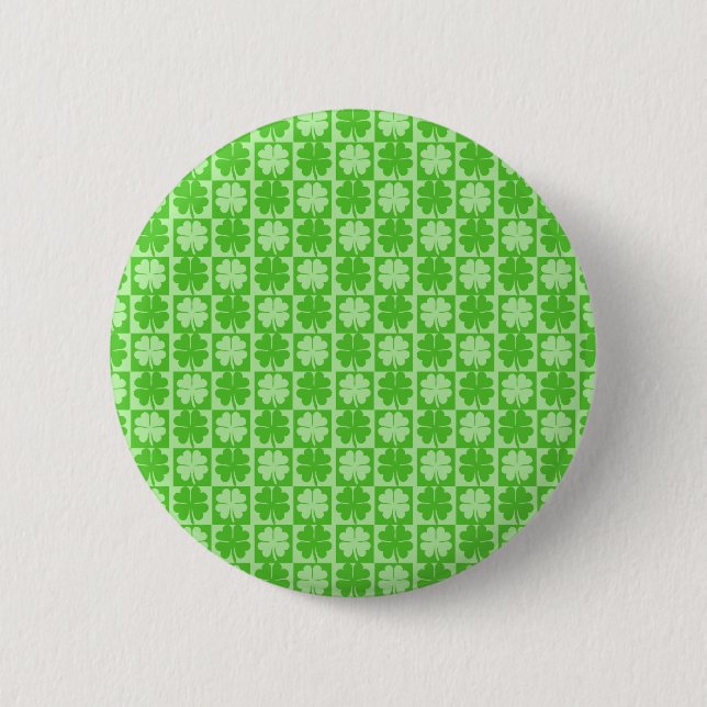 Bóton Redondo 5.08cm Lucky Shamrock (Frente)