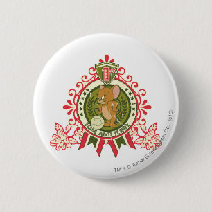 Bóton Redondo 5.08cm Lugar 3 de Tom e de Jerry ø