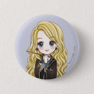 Bóton Redondo 5.08cm Luna Lovegood Aquarela Mágica