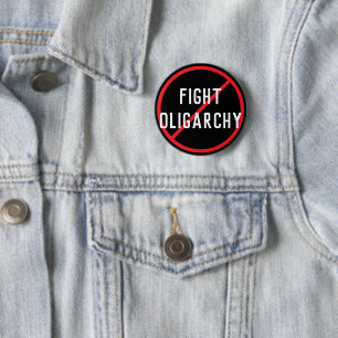 Bóton Redondo 5.08cm Luta contra a Oligarchy