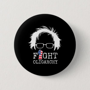 Bóton Redondo 5.08cm Lute Contra Oligarquia Sanders E Aoc Liberdade EUA