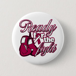 Bóton Redondo 5.08cm Luvas De Cancer Da Garganta Prontas Para A Luta