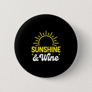Bóton Redondo 5.08cm Luz do sol e vinho verão ao ar livre 