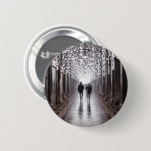 Bóton Redondo 5.08cm Luz, sombras e simetria - sepia