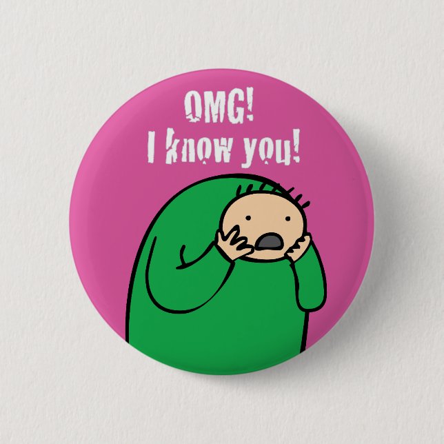 Bóton Redondo 5.08cm Mac OMG! Botão (roxo) (Frente)