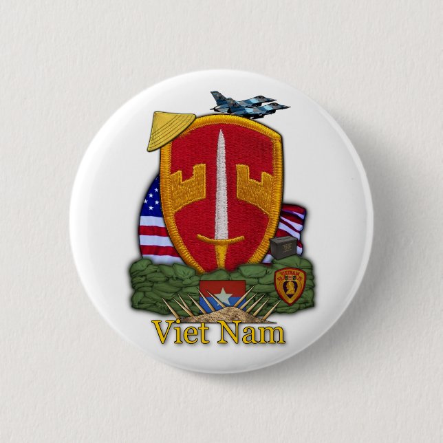 Bóton Redondo 5.08cm mac v conselheiro militar do jg vietnam war Button (Frente)