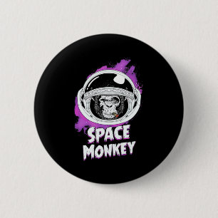 Bóton Redondo 5.08cm Macaco espacial macaco