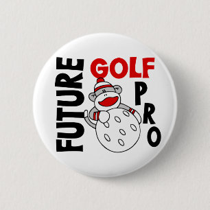 Bóton Redondo 5.08cm Macaco futuro da peúga do golfe pro