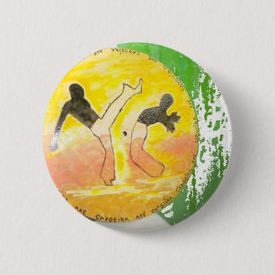 Bóton Redondo 5.08cm machado das artes marciais do capoeira do pino do