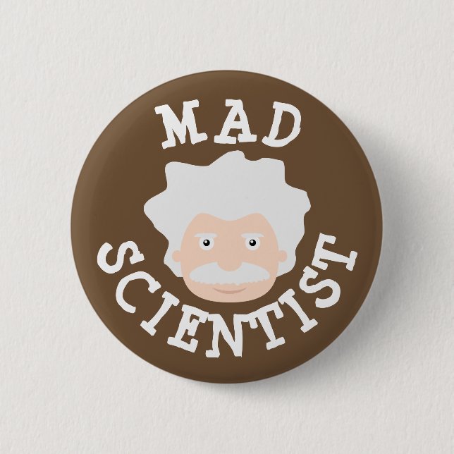 Bóton Redondo 5.08cm Mad Scientist (Frente)