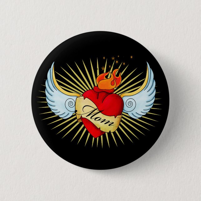 Bóton Redondo 5.08cm Mãe (Frente)