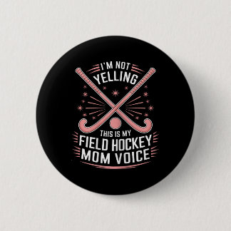 Bóton Redondo 5.08cm Mãe de hóquei engraçada Hóquei em campo _3