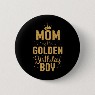 Bóton Redondo 5.08cm Mãe Do Ouro Aniversário Da Família