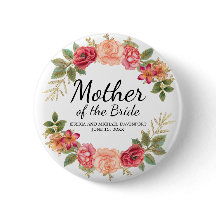 Mãe Personalizada da Terra Floral Vermelha Cor-de-