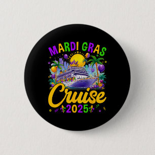 Bóton Redondo 5.08cm Mães De Cruzeiro Da Família Mardi Gras Cruise 2025