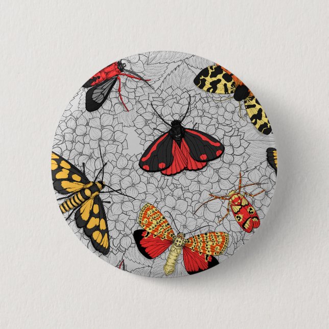 Bóton Redondo 5.08cm Mães na hydrangea (Frente)