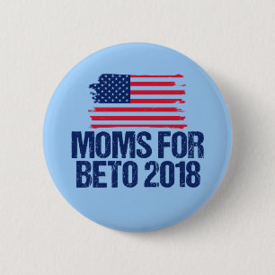 Bóton Redondo 5.08cm Mães para Beto 2018   O'Rourke para o Senado