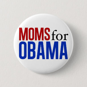 Bóton Redondo 5.08cm Mães para Obama