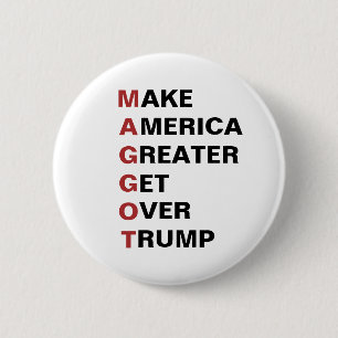 Bóton Redondo 5.08cm Maggot Trump superou Trump 2024