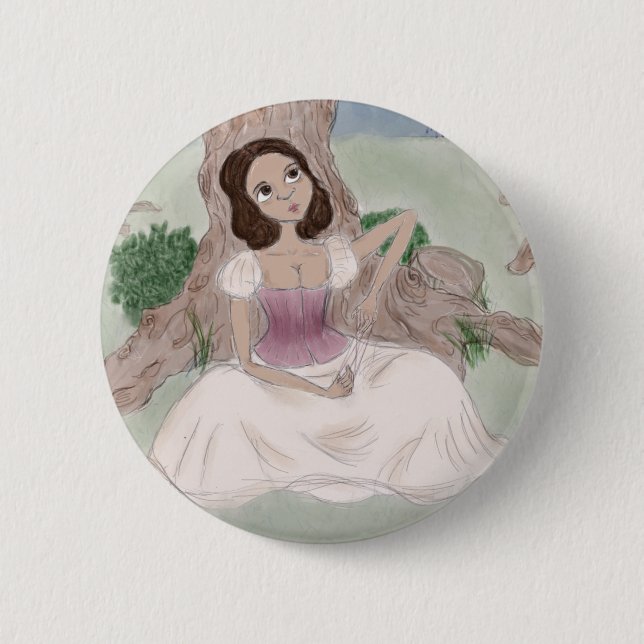 Bóton Redondo 5.08cm Magia Branca (Frente)