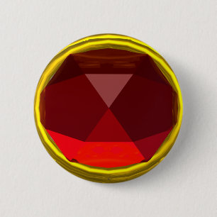 BÓTON REDONDO 5.08CM MAGIC RED RUBY GEMSTONE