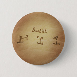 Bóton Redondo 5.08cm Magic Seal Angel Sachiel Protection Magic Charms