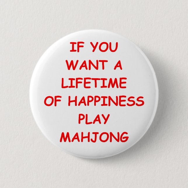 Bóton Redondo 5.08cm mahjong (Frente)