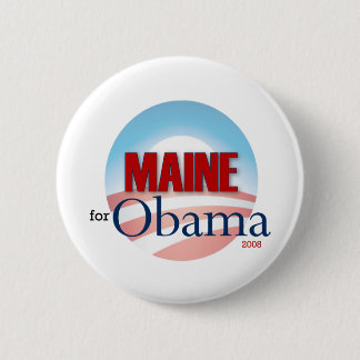 Bóton Redondo 5.08cm Maine para Obama