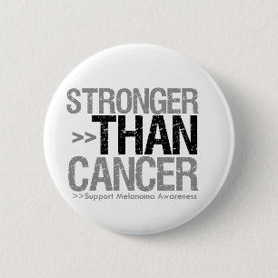Bóton Redondo 5.08cm Mais forte do que o cancer - melanoma