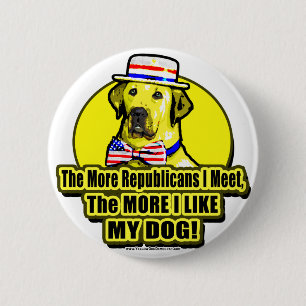 Bóton Redondo 5.08cm Mais republicanos eu encontro o botão