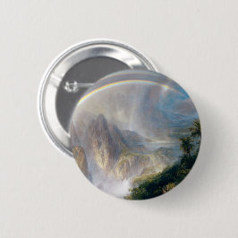 Bóton Redondo 5.08cm Majestade da Natureza: Arco-Íris no Pino dos Trópi