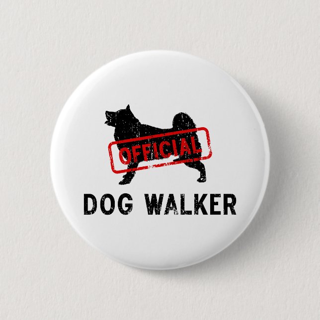 Bóton Redondo 5.08cm Malamute do Alasca (Frente)