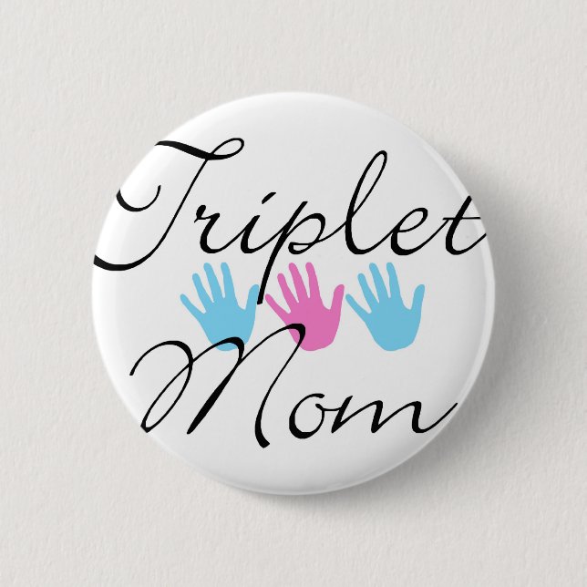 Bóton Redondo 5.08cm mamã da objectiva tripla (Frente)