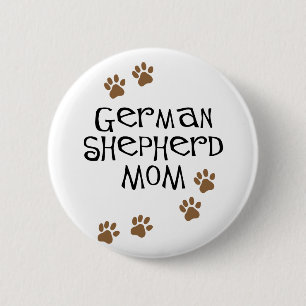 Bóton Redondo 5.08cm Mamã do german shepherd