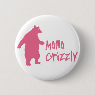 Bóton Redondo 5.08cm Mama Grizzly