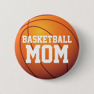 Bóton Redondo 5.08cm Mamã personalizada do basquetebol