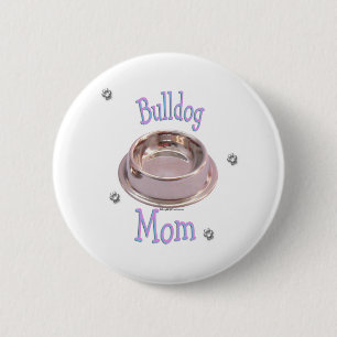 Bóton Redondo 5.08cm Mamãe Bulldog - Botão