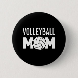 Bóton Redondo 5.08cm Mamãe de Voleibol Esportes Engraçados
